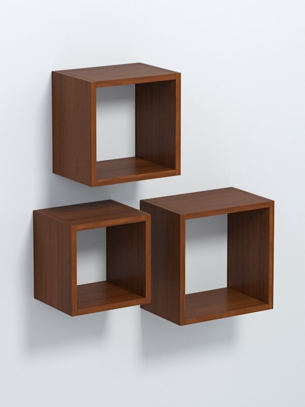 Полка настенная "вайб" №8, Орех. Производитель товара - компания Westcom.