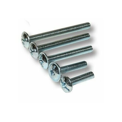 М4х22мм Винт мебельный с полукруглой головкой, шлиц комби, с пресс-шайбой, 22 мм