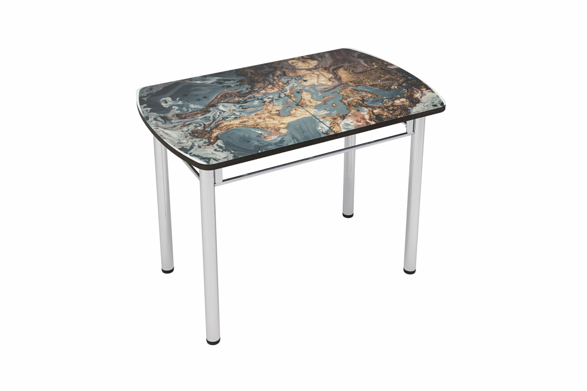 фото Стол раздвижной Интерьер-Центр с фотопечатью спейс микс 110x70x80 см