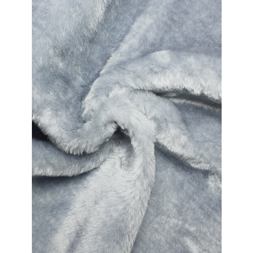 Искусственный мех светло-серый с ворсом 9мм для шитья игрушек и рукоделия, И-700-1, отрез 145x100 см