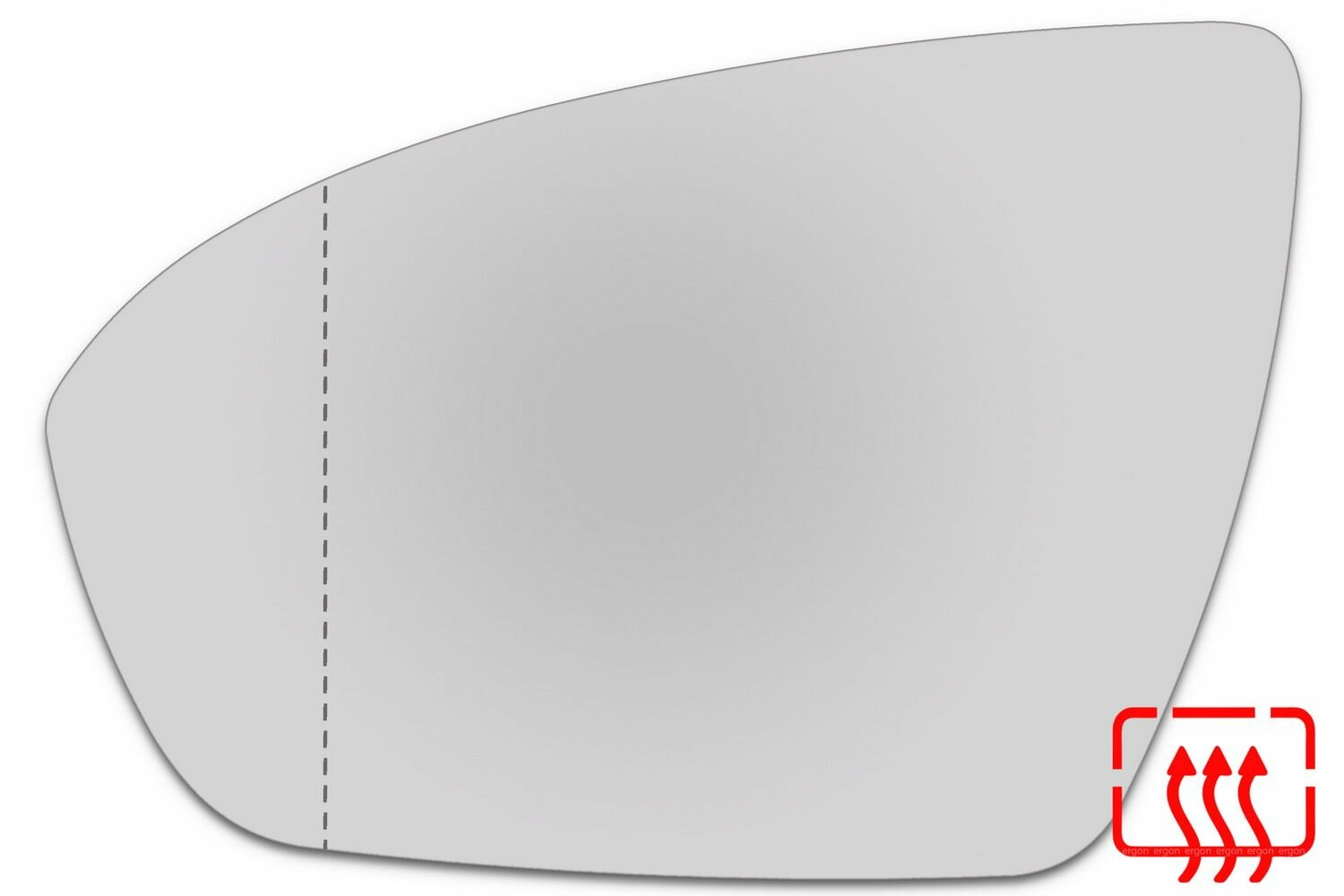 Зеркальный элемент левый LIFAN Solano II (16-18) асферика нейтральный с обогревом