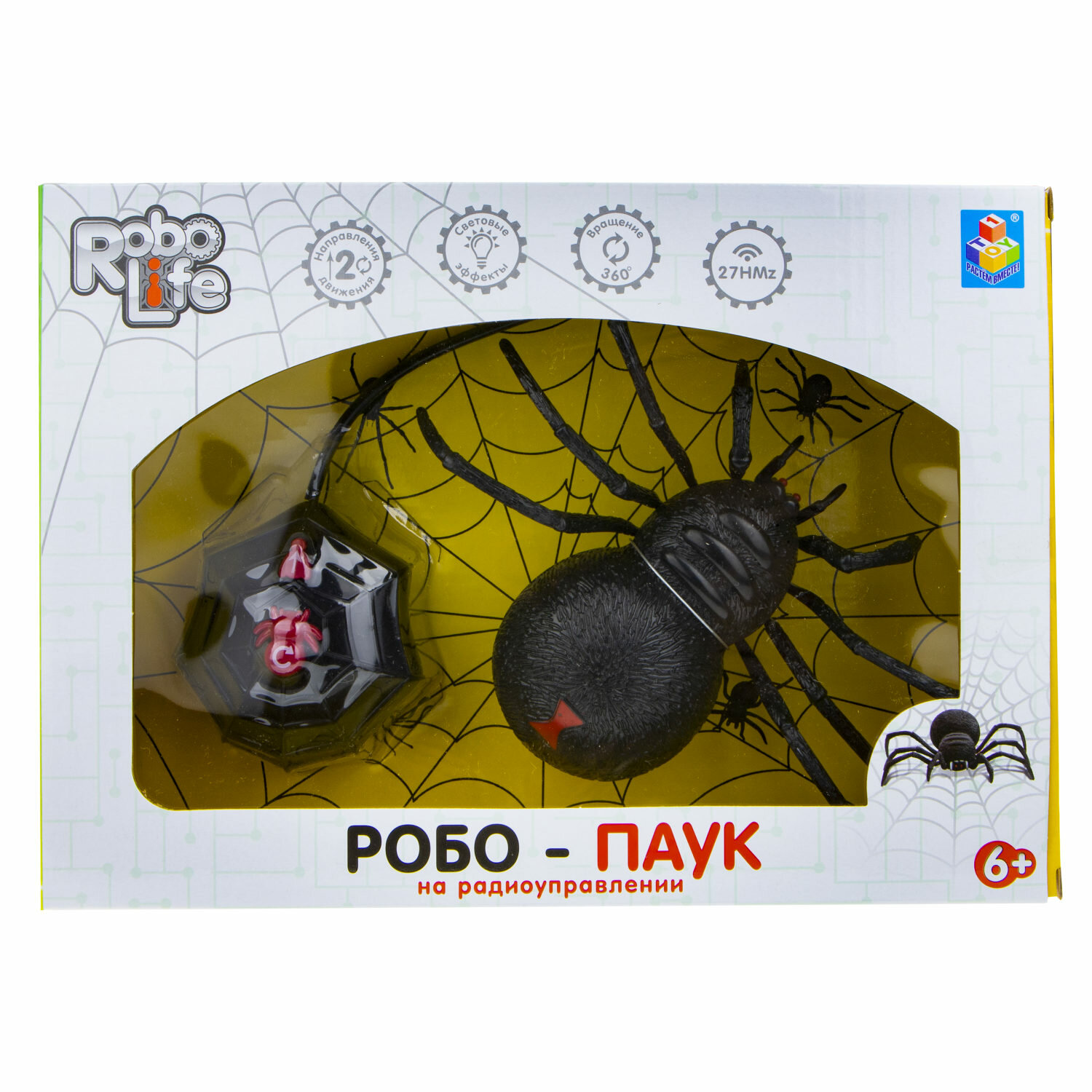 1toy T19034 RoboLife игрушка "Робо-паук" (свет, звук, движение) на р/у - фото №13