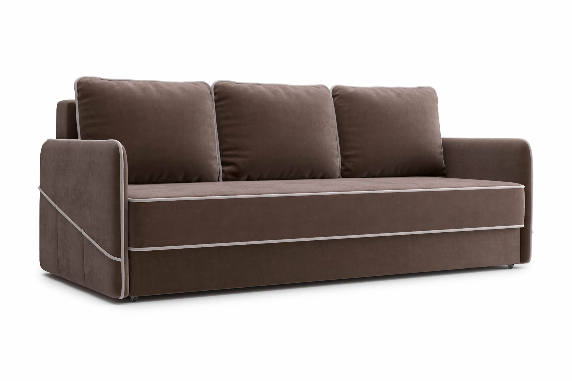 фото Диван Mebior Tech Энерджи 3-х местный коричневый 216х110х93 см