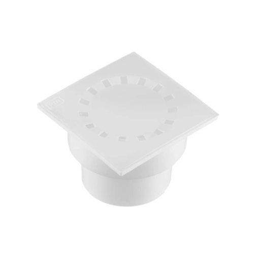Трап вертикальный прямой с гидрозатвором поплавком решетка из пластика для внутренней канализации полипропилен PP-R 150150х110 белый RTP 387₽