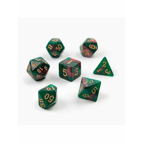 Набор кубиков для DnD ДнД, туманность, 7 шт.