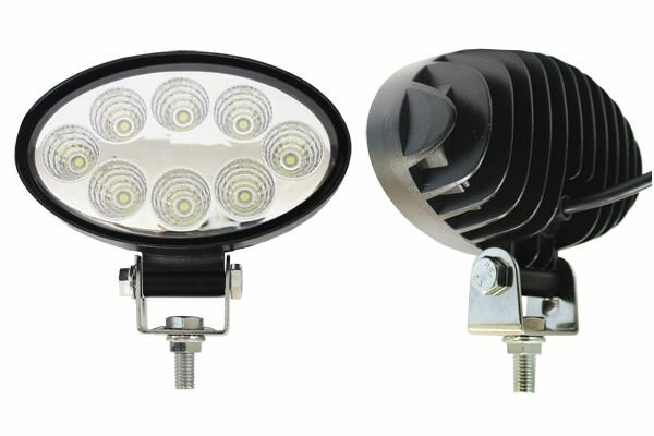 Фара светодиодная п/т и рабочего света, 10-30V, 24W (142х90мм овал, 8 LED)