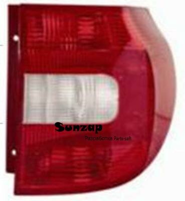 DEPO 6651919RUE 665-1919R-UE_фонарь правый!\ Skoda Yeti 09>