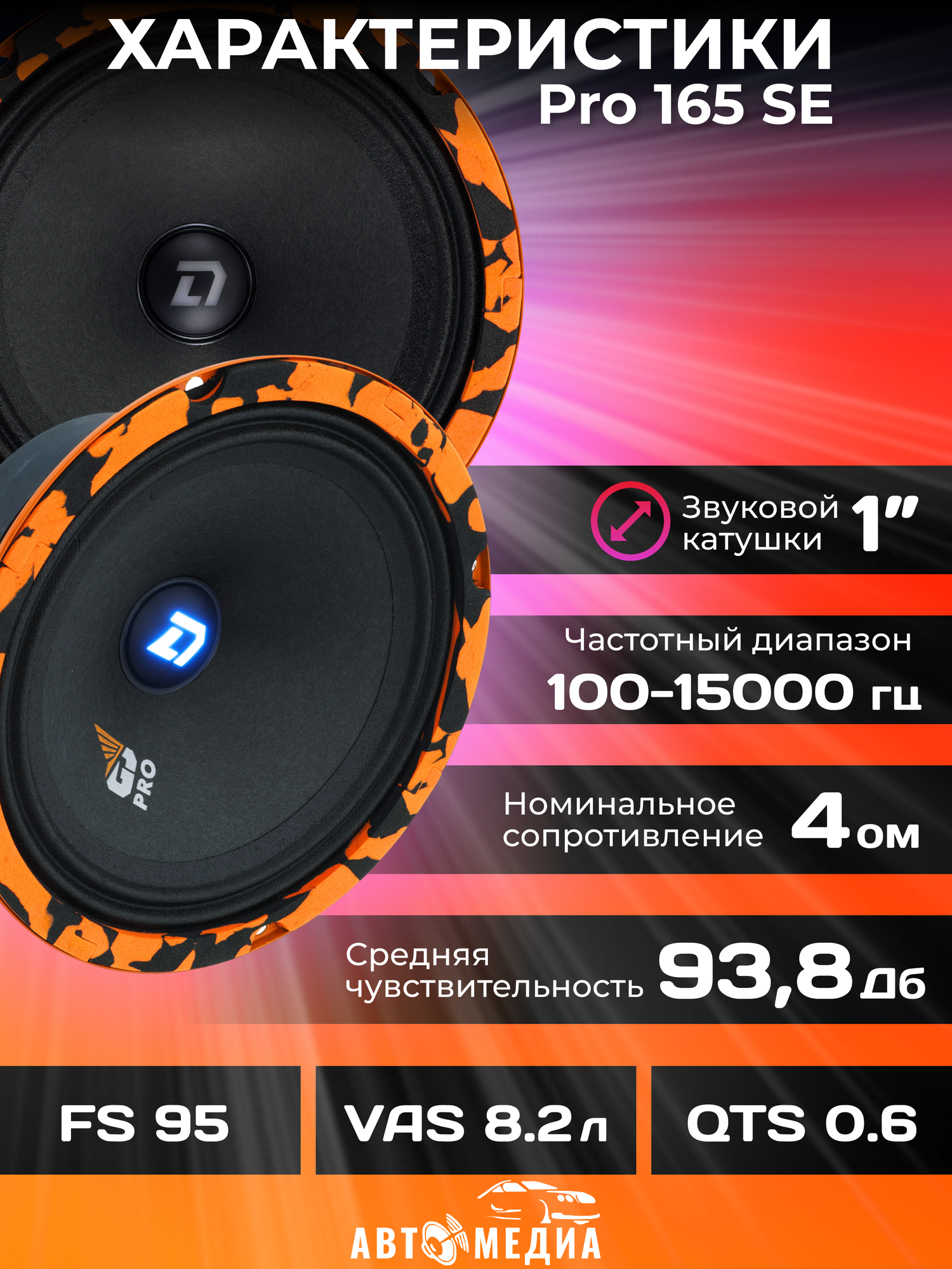 Динамики автомобильные 16см DL Audio Gryphon Pro 165 SE