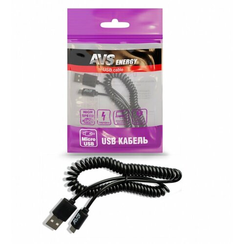 Зарядный кабель microUSB (2м) MR-32 (витой) AVS A78608S avs a78884s кабель avs mini usb 2м витой mn 32