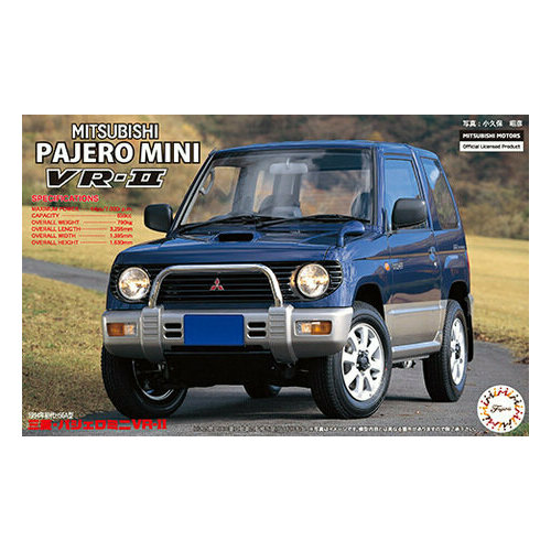 Fujimi Pajero Mini VR-II Модель для сборки, 1/24 неокрашенная насадка для омывателя фар налобный распылитель воды крышка для mitsubishi pajero shogun v87 v93 v96 v97 2006 2019