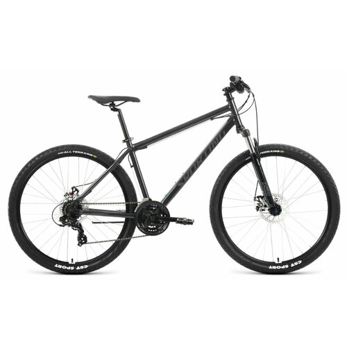 фото Горный велосипед forward sporting 27,5 2.0 d (2023) 19" серо-черный (171-184 см)