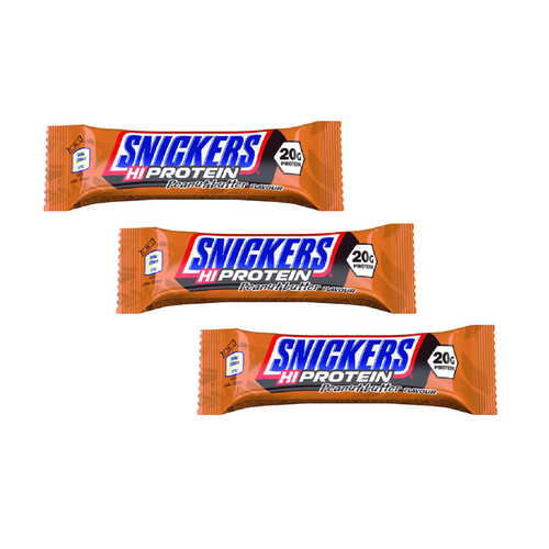 Протеиновый батончик Snickers Hi Protein bar, с арахисовым маслом, (3 шт. х 57 г) шоколадные батончики mars minis 180г mars