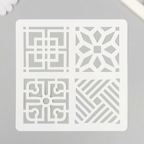 Трафарет плитка 15х15 см 562₽