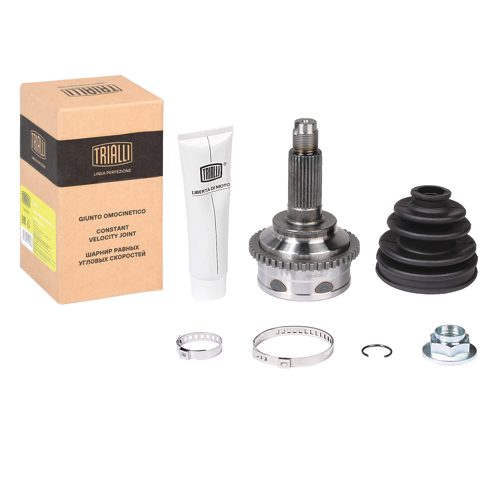 TRIALLI GO0850 (0K2N32560X / 0K2N42560X / F06122510A) шрус наруж. для а / м spectra (00-) ижевск abs linea perfezione (go 0850)