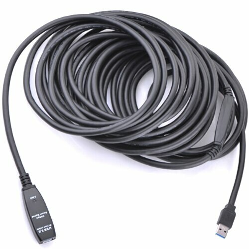 Кабель удлинитель USB3.0 Am-Af активный Ks-is 776-15 - 15 метров кабель usb microusb ks is для зу 5в 2а 2 0 ks 464b 2 2м black