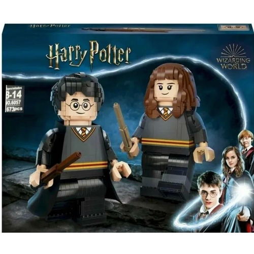 фигурка bendyfig гарри поттер гермиона грейнджер 19 см Конструктор Гарри Поттер и Гермиона Грейнджер 1673 детали / Harry Potter