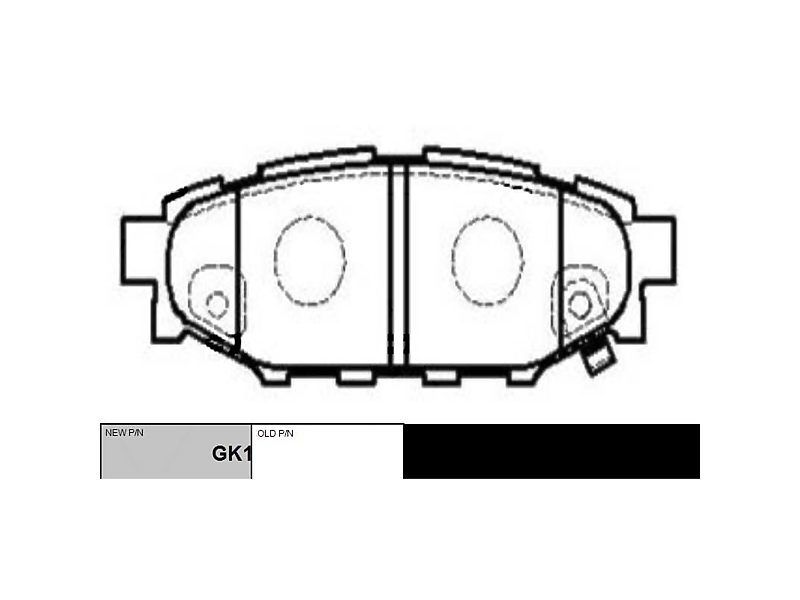 CTR GK1000 (GK1000) колодки зад. Subaru (Субару) (Forester (Форестер) (sh),(sj), impreza, Legacy (Легаси) IV (bl, bp), Legacy