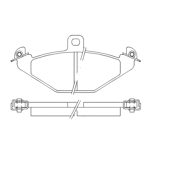 PATRON PBP878 (4762999 / 6025308186 / 7701203124) колодки тормозные дисковые задн chrysler: viper 92-, viper convertible 92-,