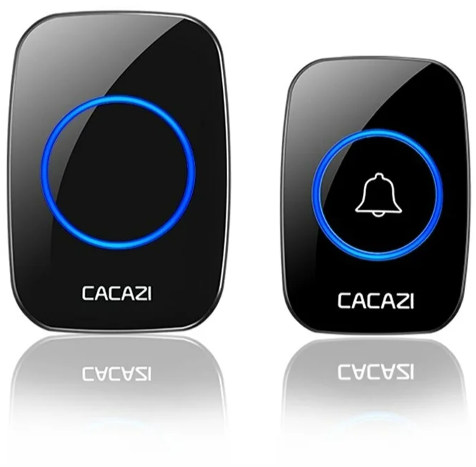 Беспроводной звонок CACAZI Черный автономный