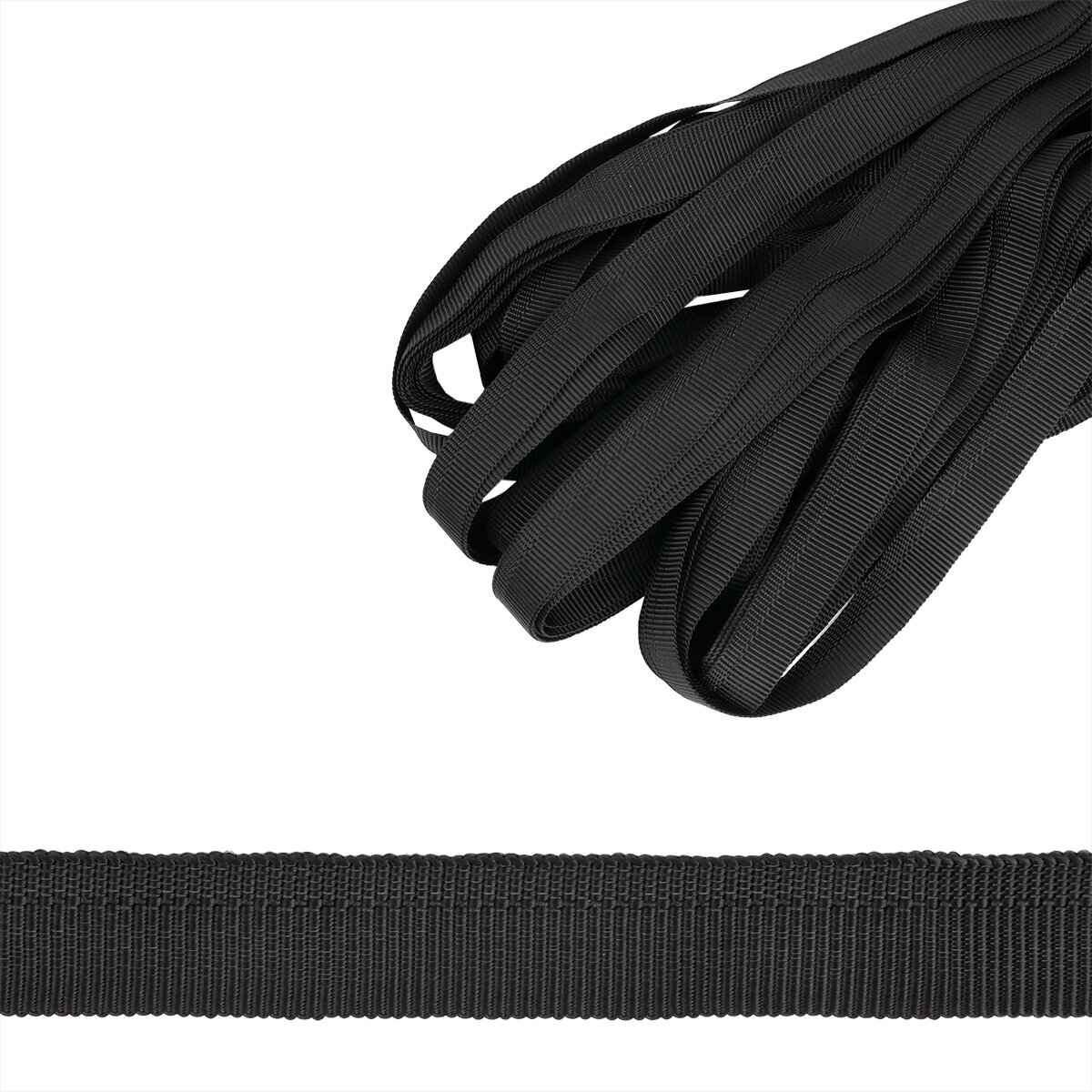 Тесьма брючная15мм1с-79 цв. черный уп.25м