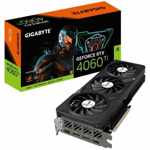 Видеокарта PCI-E GIGABYTE GeForce RTX 4060 Ti GAMING OC GV-N406TGAMING OC-16GD 16GB GDDR6 128bit 5nm 231018000MHz 2HDMI2DP 6623600₽