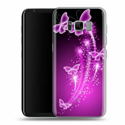 Дизайнерский силиконовый чехол для Samsung Galaxy S8 Plus Бабочки дизайнерский силиконовый чехол для samsung galaxy s21 plus неоновый кот