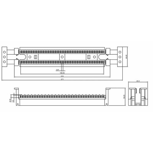 Кросс-панель Hyperline (110C-50P)