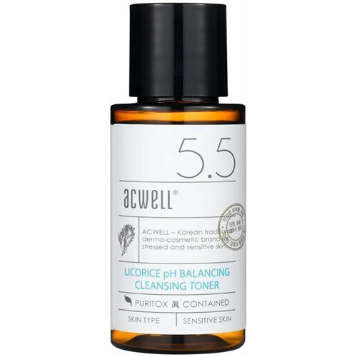 Aсwell~Слабокислотный очищающий тонер с экстрактом солодки~Licorice PH Balancing Cleansing Toner acwell 5 5 licorice ph balancing cleansing toner 150ml