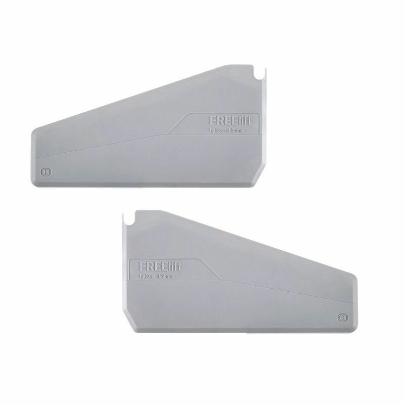 фото Крышки декоративные, Kessebohmer ФриСлайд (FREEslide), лев/прав, цвет серый арт. 2718107035