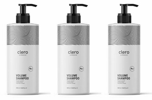Clero proffesional Шампунь для объема Volume Shampoo Global Chemical, 1000 мл, 3 шт