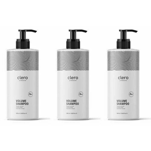 Clero proffesional Шампунь для объема Volume Shampoo Global Chemical, 1000 мл, 3 шт