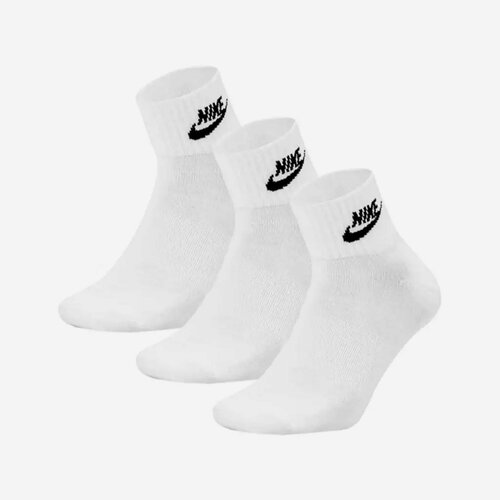 фото Носки nike, 3 пары, размер 33/37, белый