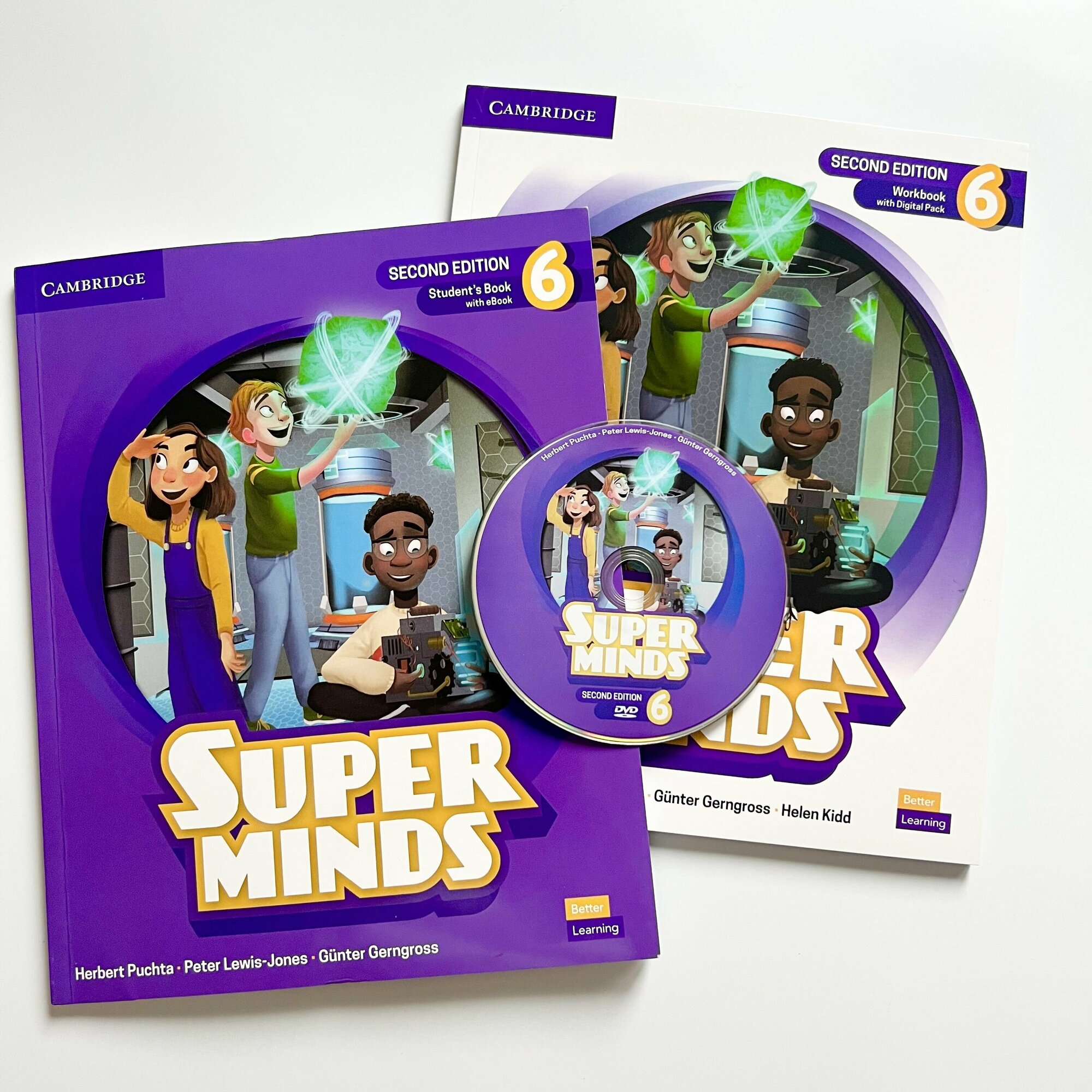 Super Minds 6 Second Edition (Полный комплект) учебник +рабочая тетрадь + диск