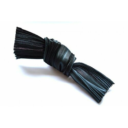 Лента шелковая Шибори ширина 12см цвет 011 черный 20см 430₽