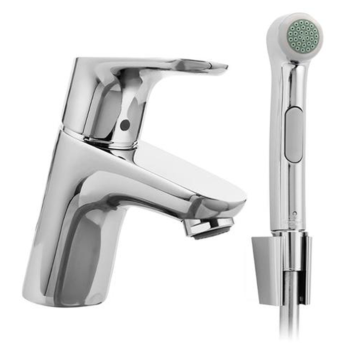 Смеситель для раковины (д. к.), с гигиеническим душем, Hansgrohe Focus 31927000