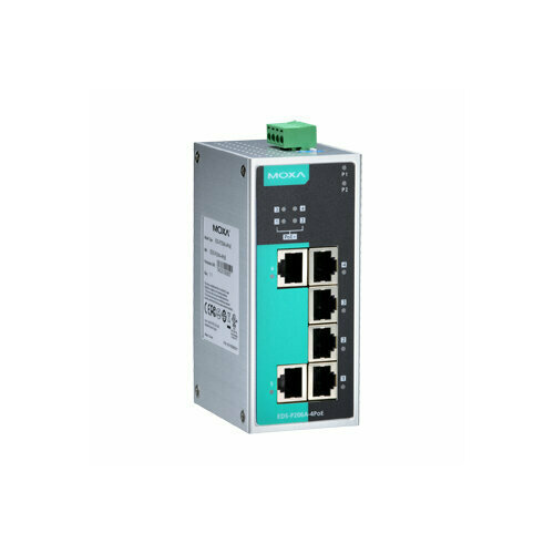 Коммутатор MOXA EDS-P206A-4POE-T коммутатор poe moxa eds g205a 4poe 1gsfp 1x10 100 1000baset port and 4 poe poe ports