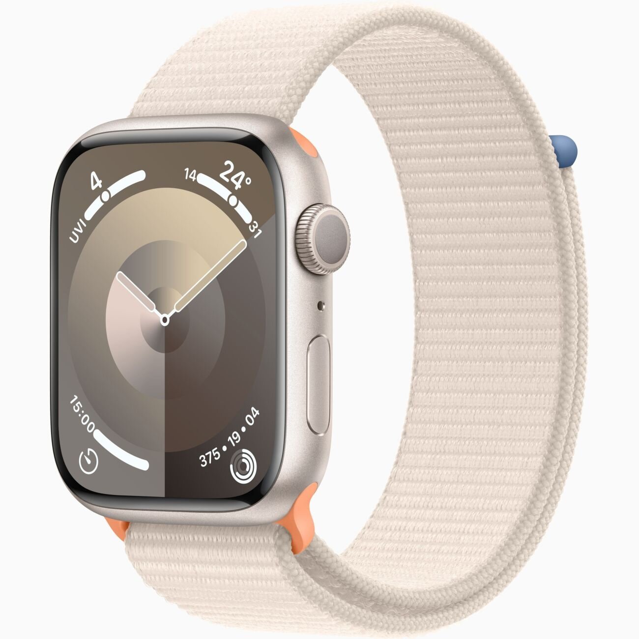 Смарт-часы Apple Watch Series 9 GPS 45mm Starlight Aluminium Sport