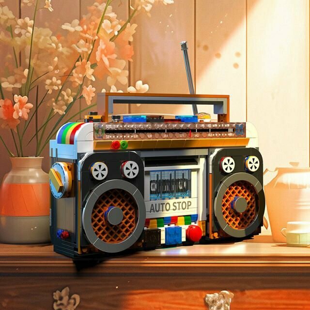 Конструктор пластиковый Zhe Gao Ретро Магнитофон The 1990's Radio Other — фото 1