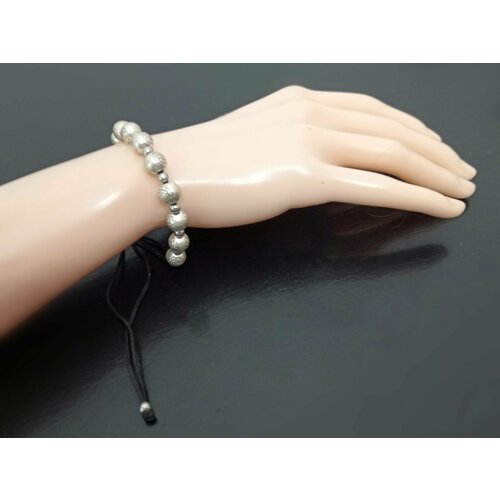 фото Браслет, серебряный, черный нет бренда