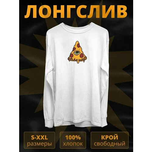 фото Лонгслив shulpinchik, размер 54, белый