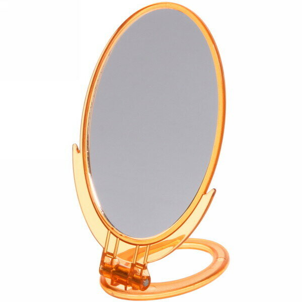 фото Зеркало настольное в пластиковой оправе «Классика - Практика» овал, подвесное 15*10.5см