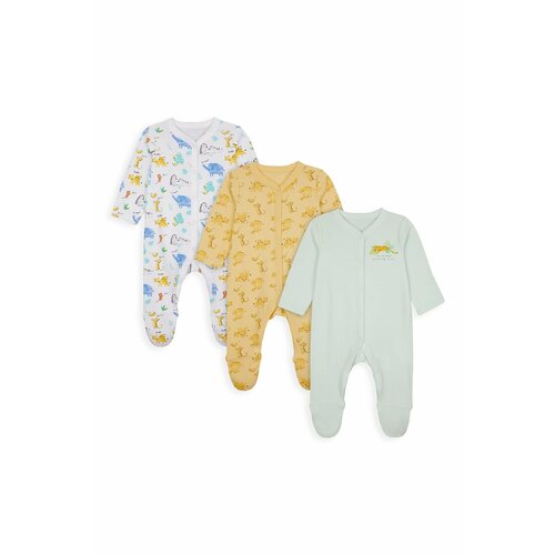 Комбинезон mothercare, комплект из 3 шт., размер 80, мультиколор