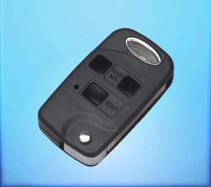 Выкидной Корпус ключа зажигания c 3 кнопками для Тойота / Toyota тип лезвия TOY47