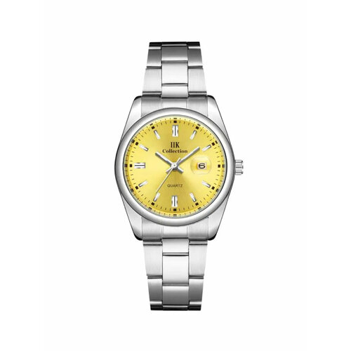 фото Наручные часы iik collection iikgb980yellow, серебряный, желтый