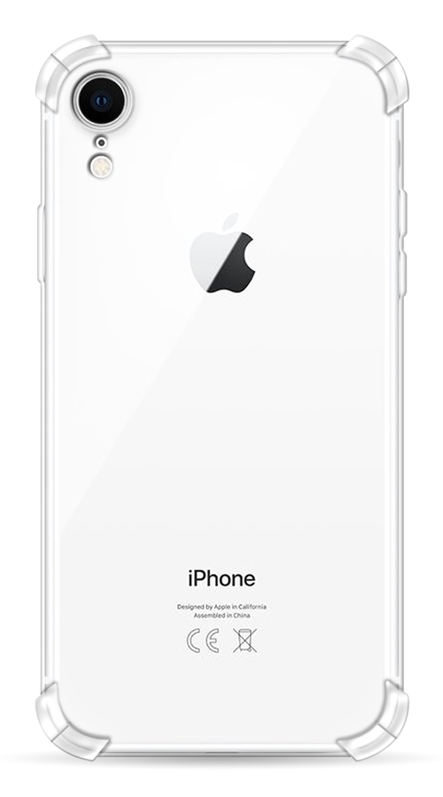 Противоударный силиконовый чехол на Apple iPhone XR (10R) / Айфон Икс Р, прозрачный