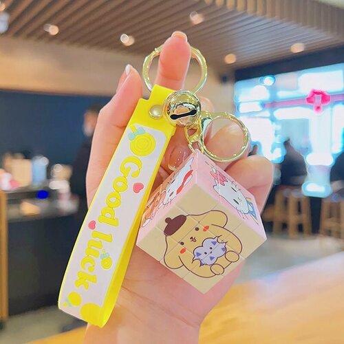 Брелок, желтый kawaii cinnamoroll sanrio plush bag my melody anime handbags kt cat purin dog kuromi plushie free shipping backpack for girls