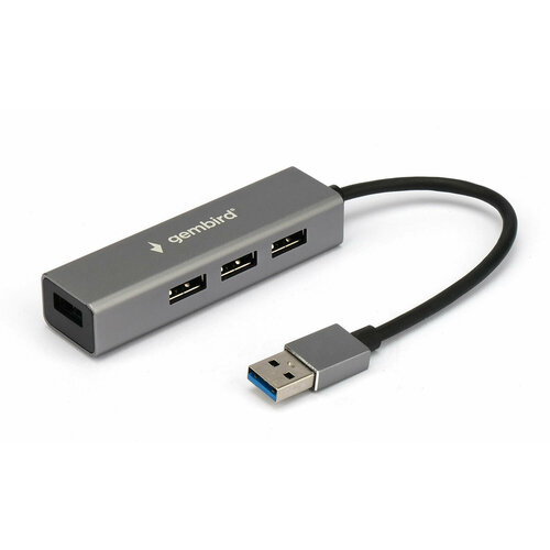 Разветвитель Gembird USB 4x черный 170 мм 4 разъема USB 30 99900₽