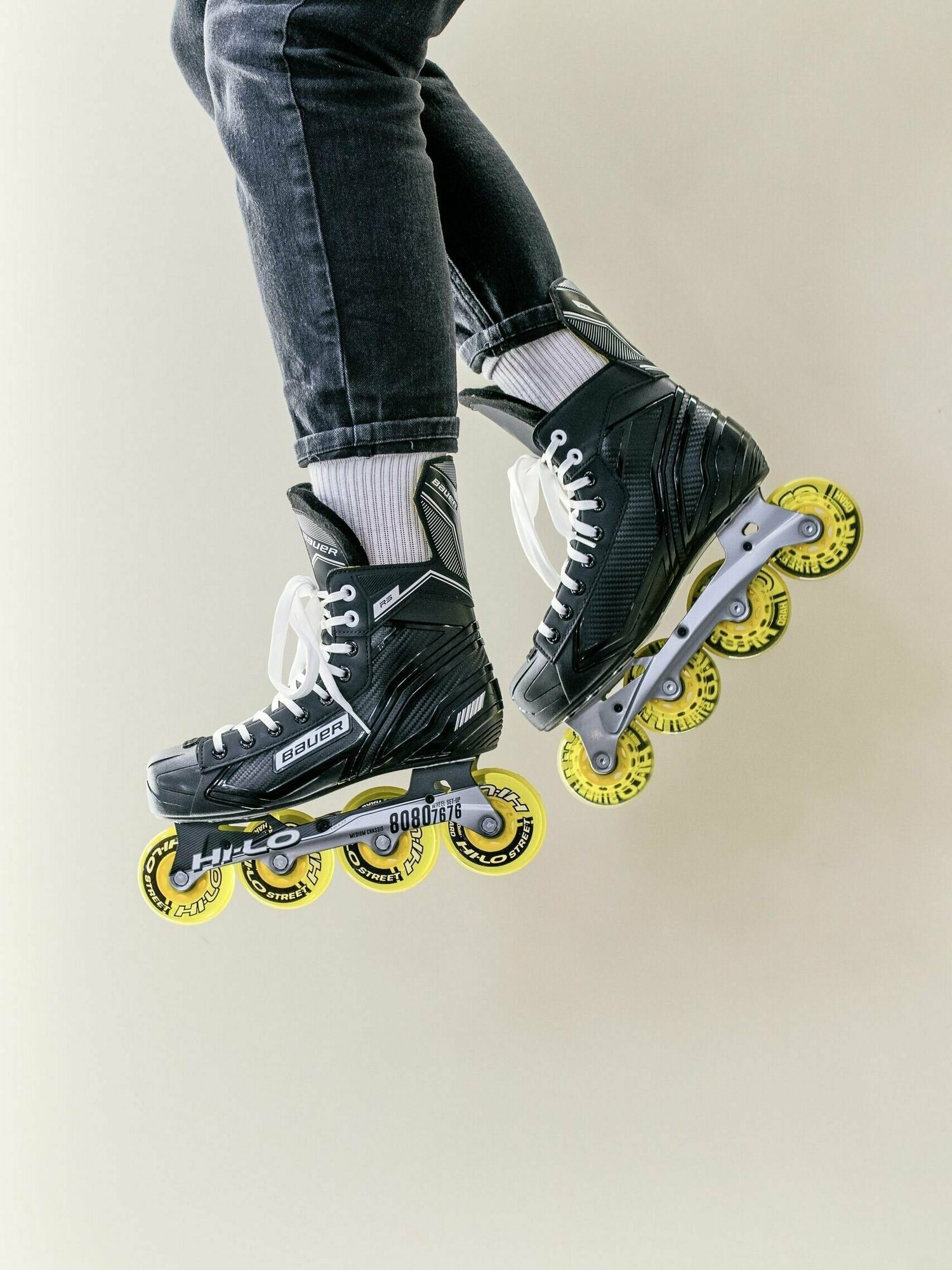 фото КОНЬКИ РОЛИКОВЫЕ ХОККЕЙНЫЕ BAUER RS SKATE JR