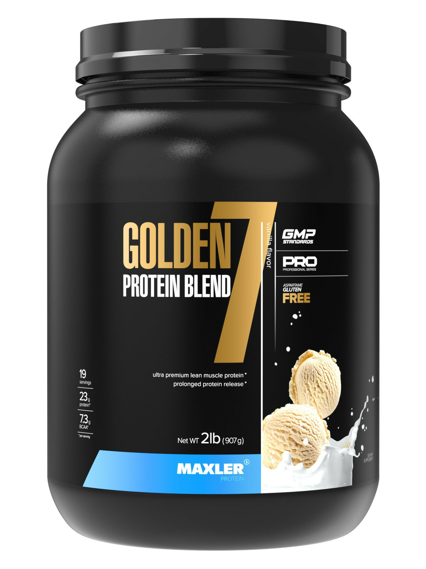 Комплексный протеин MAXLER Golden 7 Protein Blend 907 г, Ваниль