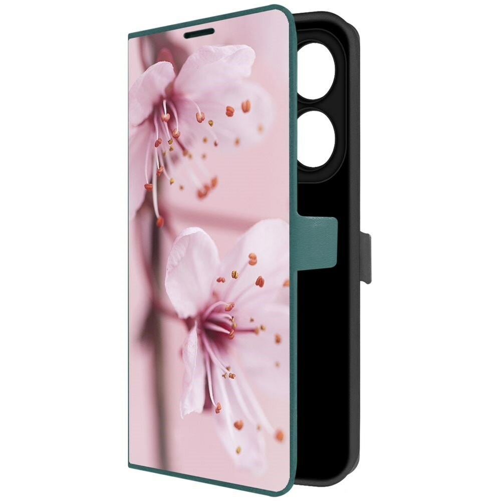 фото Чехол-книжка Krutoff Eco Book для INFINIX Smart 8 Весна (зелёный опал)